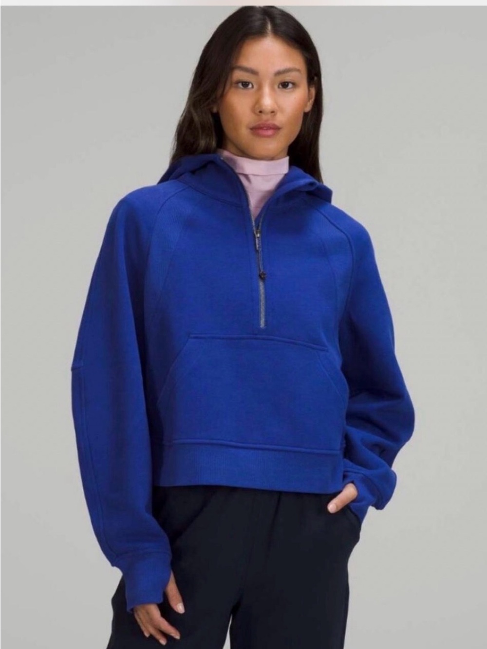 lululemon athletica cobalt blue scuba hoodie